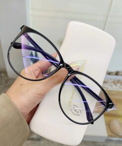 Transparent Anti Blue Light Rounded Glasses