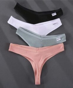 Women's Solid Color Summer G-Strings Set