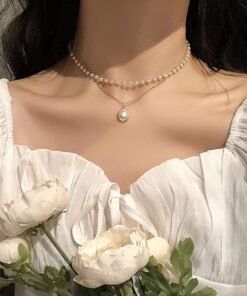 Women's Pearl Necklace Pendant