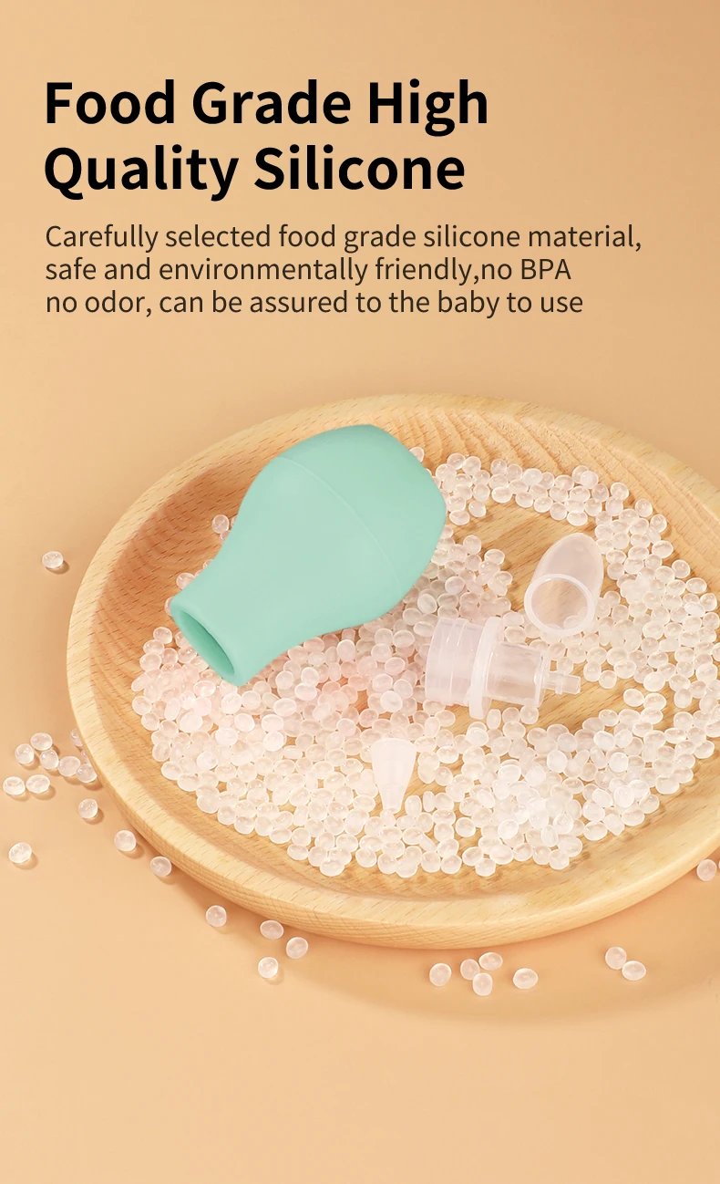 Simple Silicone Baby Nasal Aspirator Sucker Cleaner Nose Wash Anit Backflow Snot Cleaner