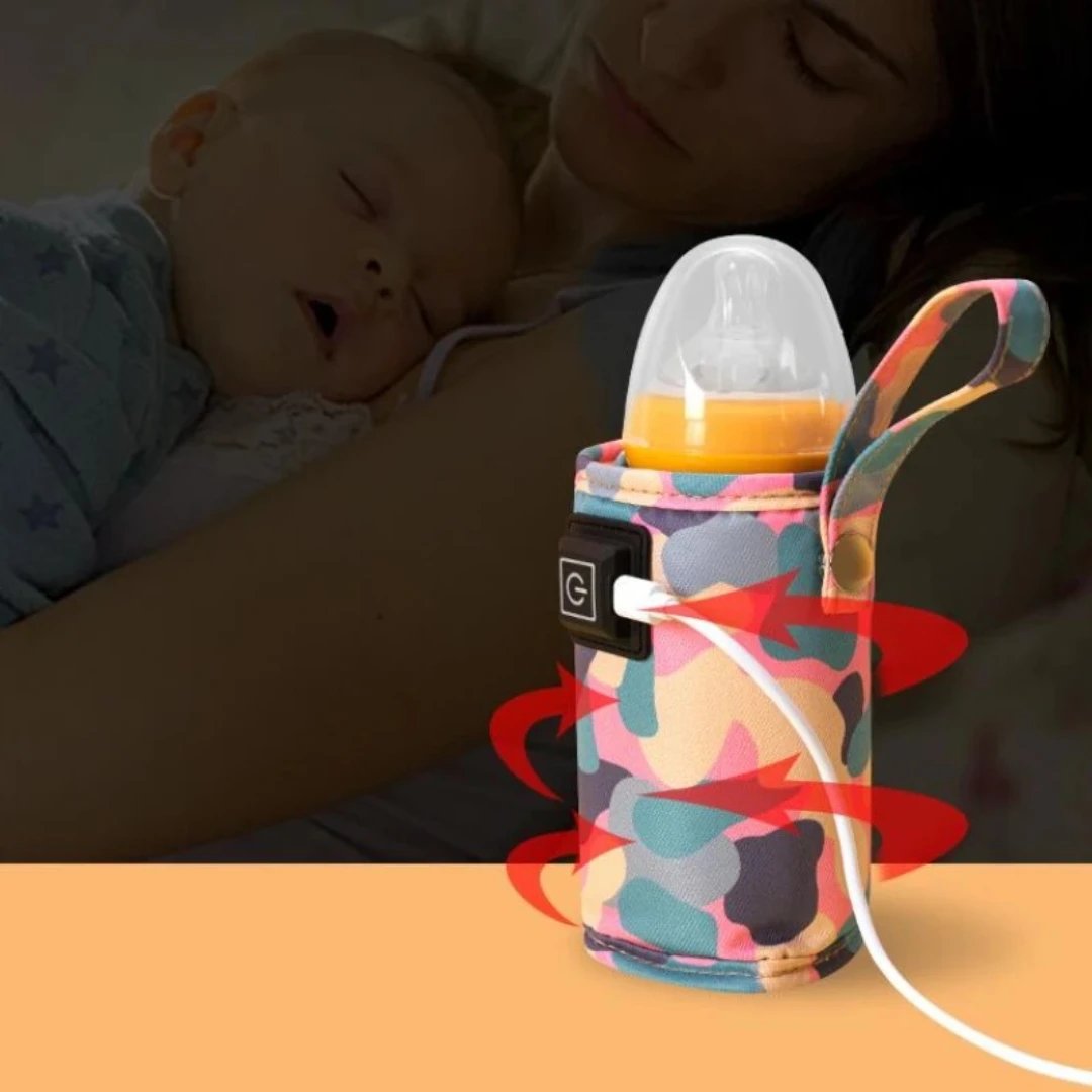 Baby Bottle Warmer 3-speed adjustment Baby Bottle Cup Warmer Car Portable USB Bottle Warmer Baby and Children Outdoor Travel