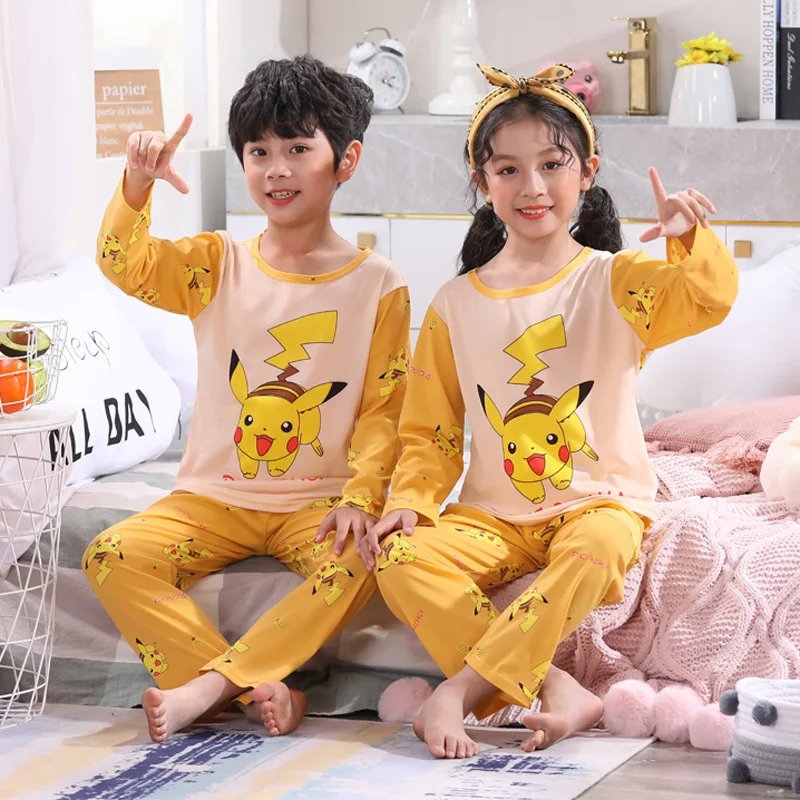 Pokemon Kids Pajamas Boys Toddlers Girl Fashion Clothes Girls Clothes Pajamas Unisex Kids Clothing Sets