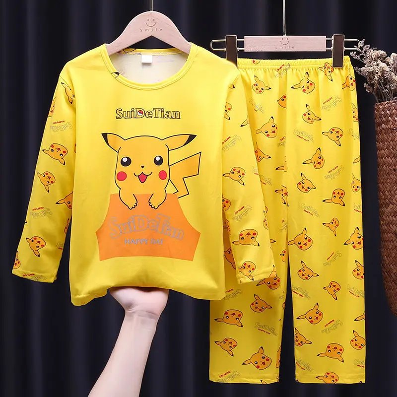 Pokemon Kids Pajamas Boys Toddlers Girl Fashion Clothes Girls Clothes Pajamas Unisex Kids Clothing Sets