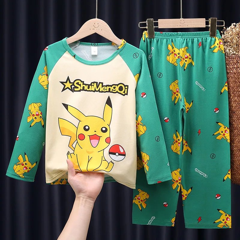 Pokemon Kids Pajamas Boys Toddlers Girl Fashion Clothes Girls Clothes Pajamas Unisex Kids Clothing Sets