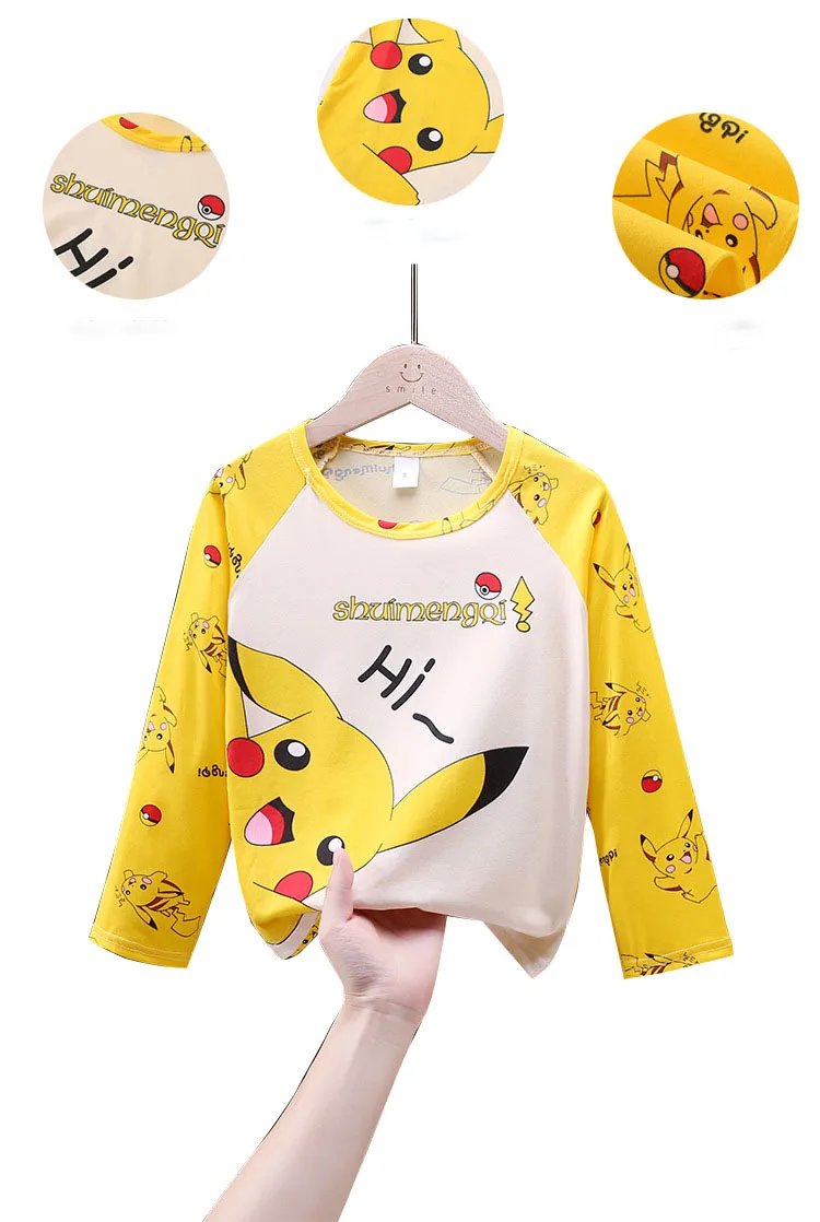 Pokemon Kids Pajamas Boys Toddlers Girl Fashion Clothes Girls Clothes Pajamas Unisex Kids Clothing Sets