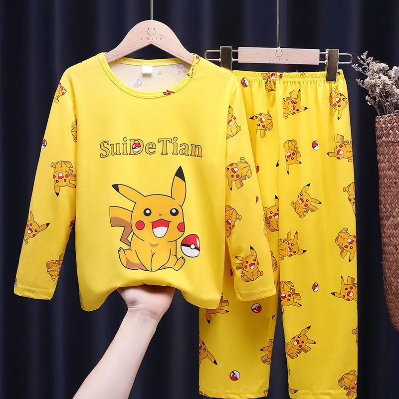 Pokemon Kids Pajamas Boys Toddlers Girl Fashion Clothes Girls Clothes Pajamas Unisex Kids Clothing Sets