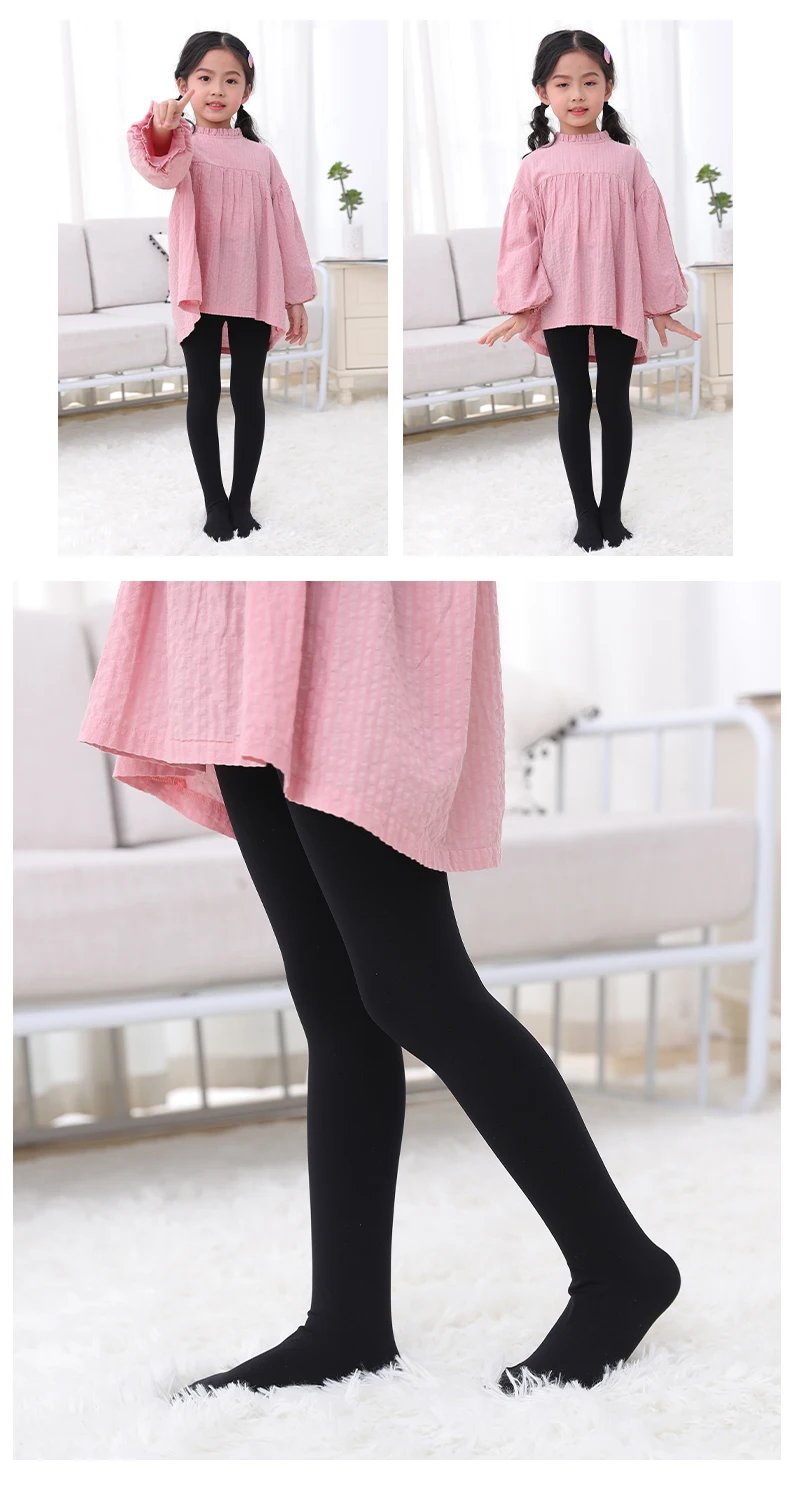 Summer Spring Candy Color Kids girls Pantyhose Ballet Dance Tights for infant child Stocking Velvet Solid White autumn Pantyhose