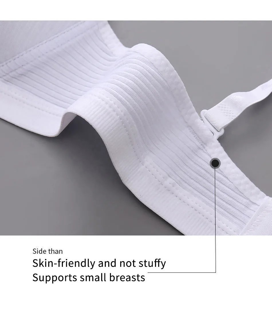 Training Bra for Developing Girls without Steel Rings Comfortable and Traceless Small Bra Pure Cotton Thin Sport Underwears Training Bra for Developing Girls without Steel Rings Comfortable and Traceless Small Bra Pure Cotton Thin Sport Underwears