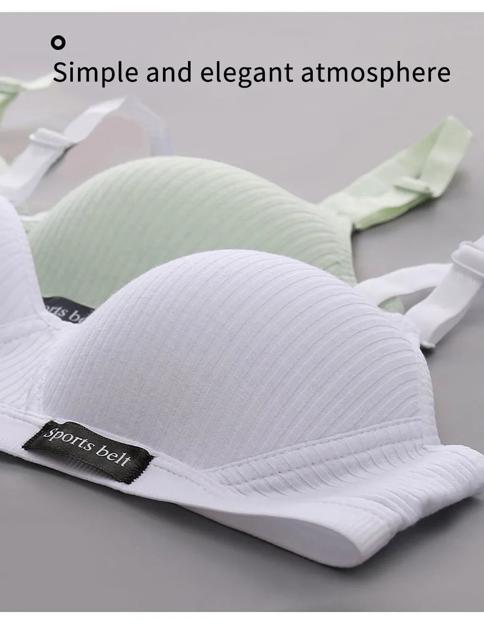 Training Bra for Developing Girls without Steel Rings Comfortable and Traceless Small Bra Pure Cotton Thin Sport Underwears Training Bra for Developing Girls without Steel Rings Comfortable and Traceless Small Bra Pure Cotton Thin Sport Underwears