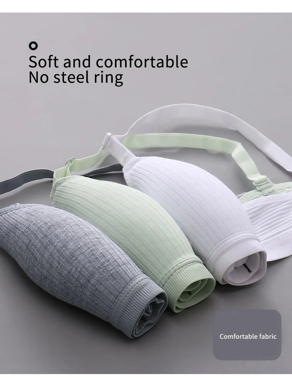 Training Bra for Developing Girls without Steel Rings Comfortable and Traceless Small Bra Pure Cotton Thin Sport Underwears Training Bra for Developing Girls without Steel Rings Comfortable and Traceless Small Bra Pure Cotton Thin Sport Underwears