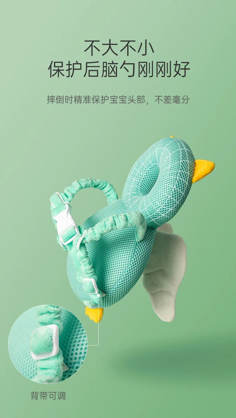 Newborn Headrest Security Pillows Backpack Toddler Baby Head Fall Protection Pad Cushion Cartoon Soft Security Pillows Backpack