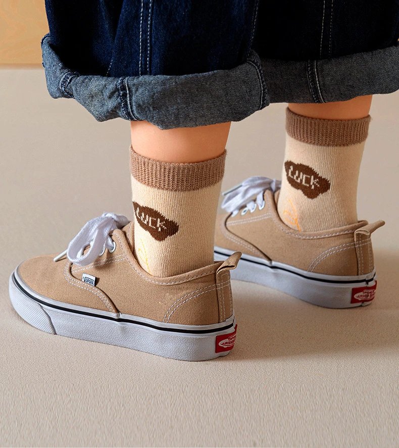 5 Pairs Of Cartoon Children's Socks Casual Boys And Girls Cotton Spring And Autumn Children's Knitted Socks 1-12 Years Old