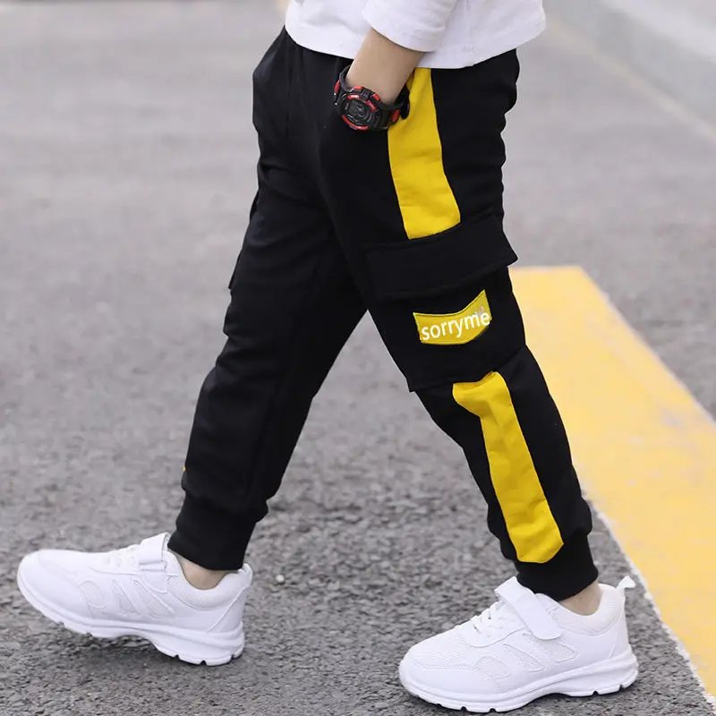 Children's pants 2024 spring and autumn handsome boys big pocket overalls boys casual pants sports trousers 4-10 years old Children's pants 2024 spring and autumn handsome boys big pocket overalls boys casual pants sports trousers 4-10 years old