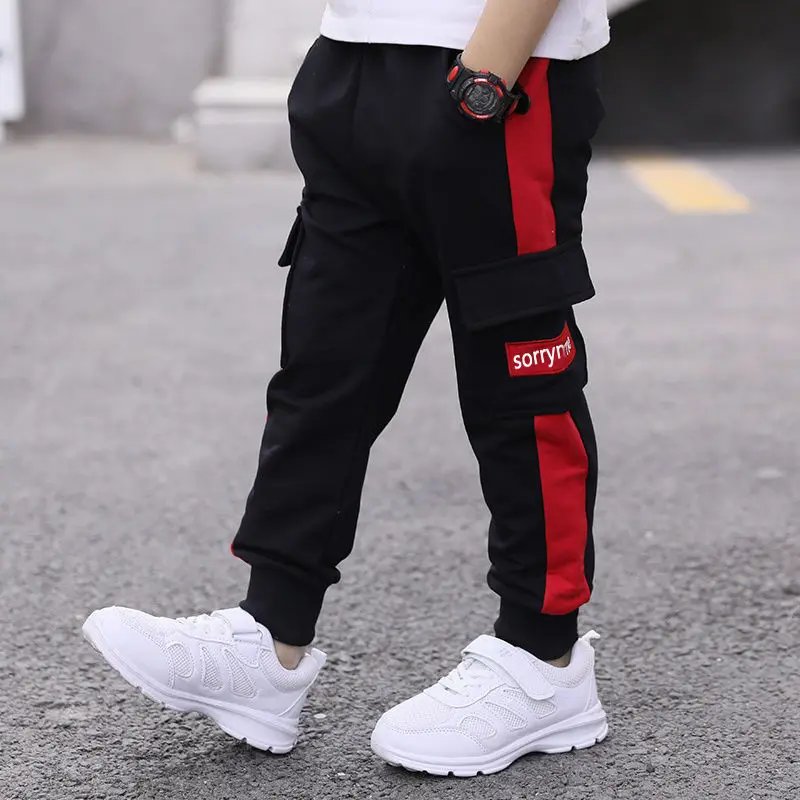 Children's pants 2024 spring and autumn handsome boys big pocket overalls boys casual pants sports trousers 4-10 years old Children's pants 2024 spring and autumn handsome boys big pocket overalls boys casual pants sports trousers 4-10 years old
