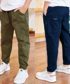 Spring Autumn Cotton Boys Pants Children Trousers Casual Kids Sports Pants 3 4 5 6 7 8 9 10 11 12 13 Years Teenager Boys Clothes