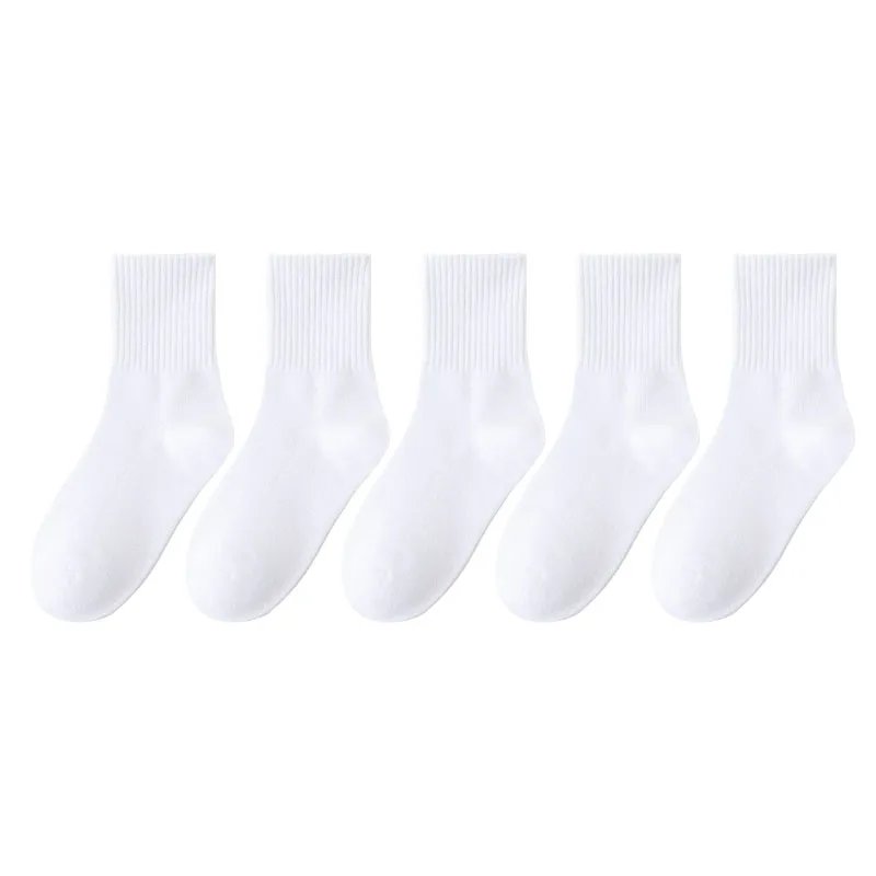 5 Pairs White