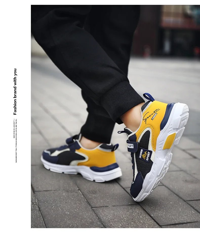 Children's shoes boy sneakers in the spring and autumn with breathable non-slip surface pupil cuhk boy boy fashion shoes