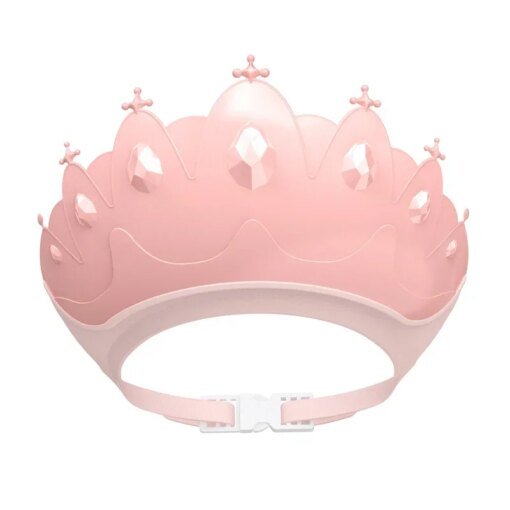 Baby Adjustable Size Shampoo Cap Crown Baby Shower Cap Children  Cartoon Bath Visor Infant Hair Shield Ear Protection Waterproof