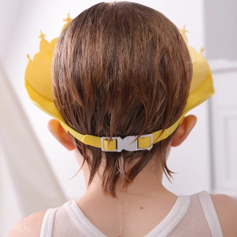 Baby Adjustable Size Shampoo Cap Crown Baby Shower Cap Children Cartoon Bath Visor Infant Hair Shield Ear Protection Waterproof Baby Adjustable Size Shampoo Cap Crown Baby Shower Cap Children Cartoon Bath Visor Infant Hair Shield Ear Protection Waterproof