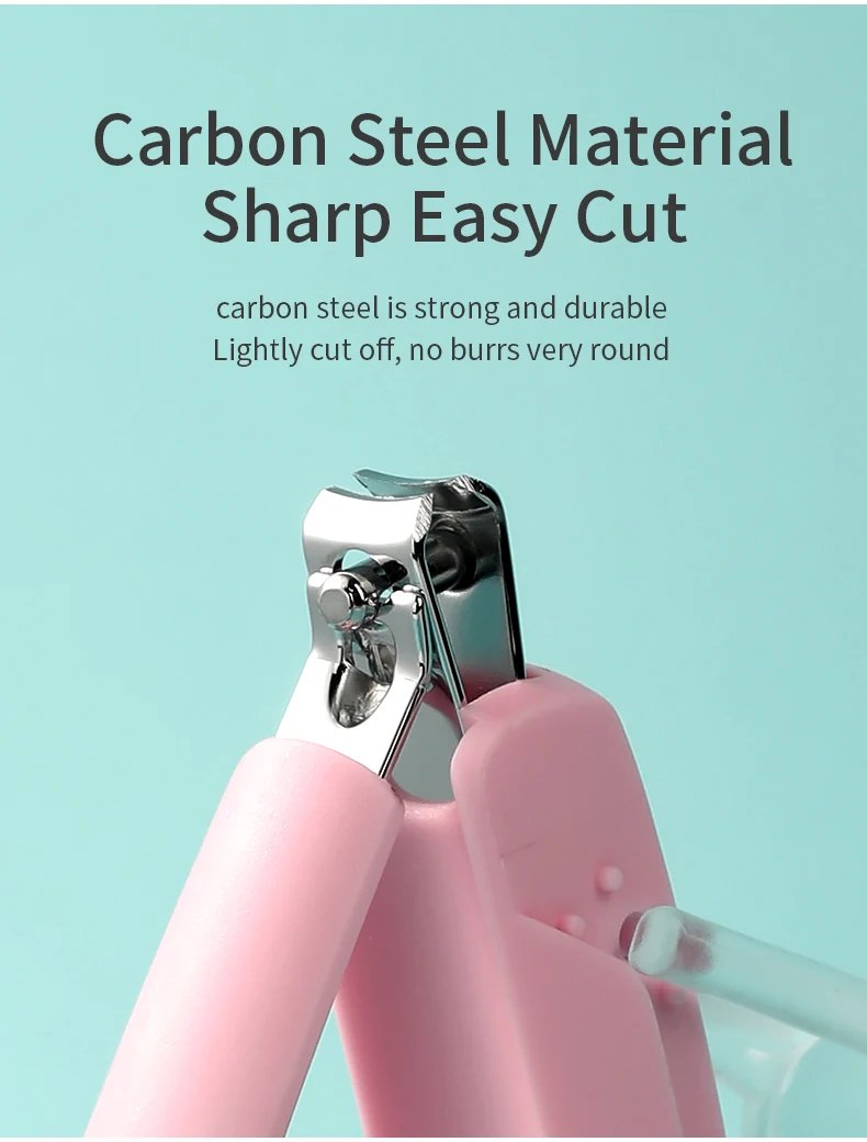 Infant Baby Nail Cutting Clippers Tools Children Kids Magnifier Glass Finger Nail Cutter