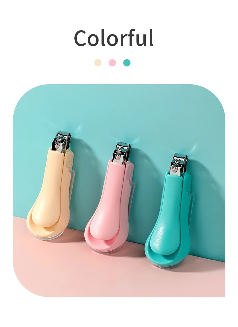 Infant Baby Nail Cutting Clippers Tools Children Kids Magnifier Glass Finger Nail Cutter