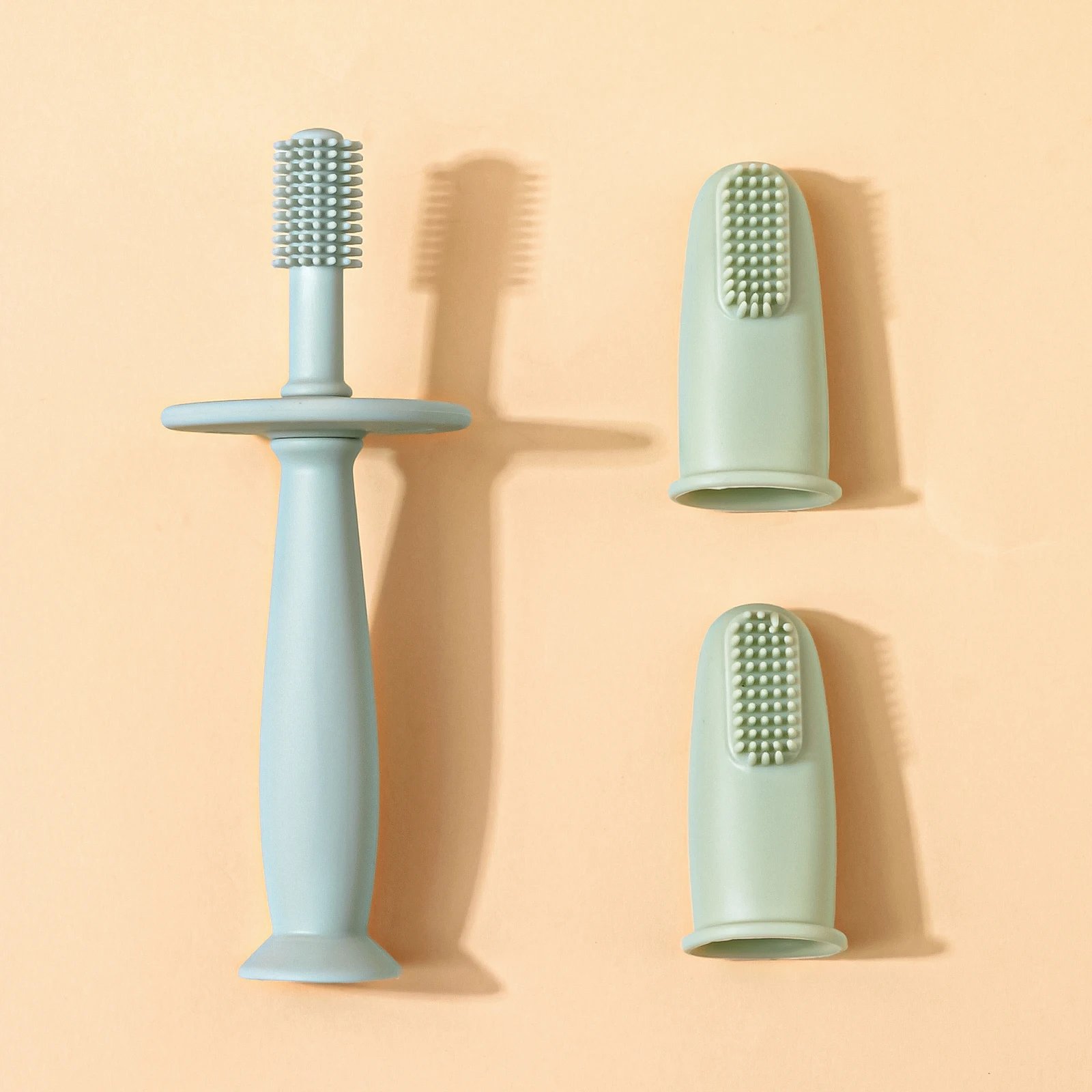 3pcs Baby Finger Toothbrush Soft Cleaning Toothbrush For Kids  BPA Free Oral Health Care For Infant Gentle Protect Babie