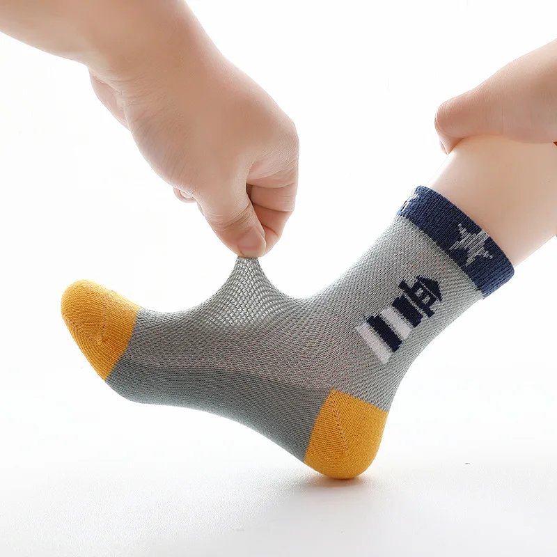 Kids Socks 2023 New Spring Summer Cotton Breathable Mesh Boys Girls Socks 3- 15 Year Children Socks 5 Pairs / Lot Kids Socks 2023 New Spring Summer Cotton Breathable Mesh Boys Girls Socks 3- 15 Year Children Socks 5 Pairs / Lot