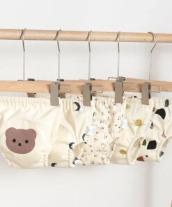 Alternative view of Cotton Baby Training Pants for Kids Diaper Waterproof Underwear Infant Panties Washable Boys Girl Cloth Diapers Reusable Nappies