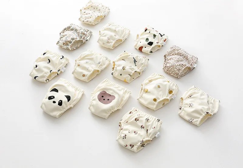 Cotton Baby Training Pants for Kids Diaper Waterproof Underwear Infant Panties Washable Boys Girl Cloth Diapers Reusable Nappies