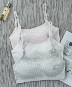 8-16 Years Kids Bras Young Girls Underwear Teenage Training Bras Women Cotton Kids Cute Brassiere Tube Tops Girl's Sport Bras