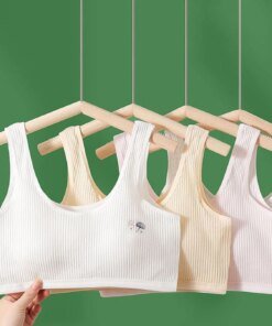 Alternative view of Teen Girls' Training Bra Lingerie Teenages Students Kids Bras 9-18 Year Old Junior High School Girls' Bras Adolescent Puberty