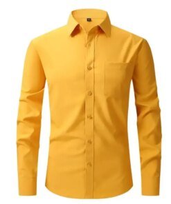 Alternative view of Long sleeved colorful suits shirt for men's top