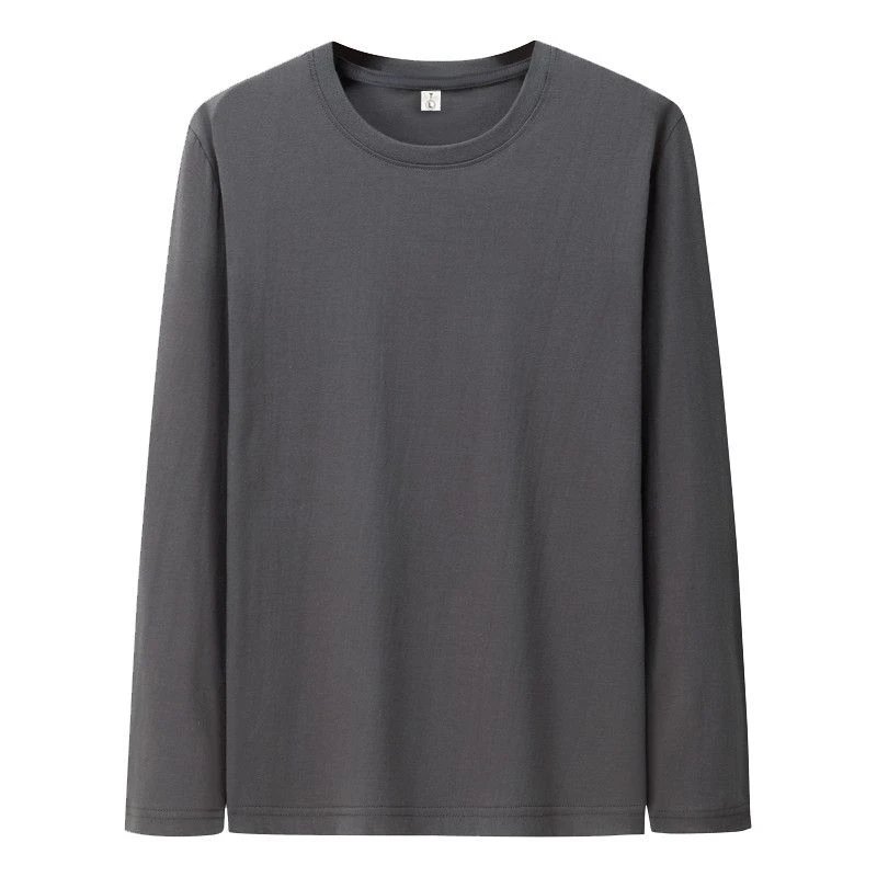 T Shirt For Men Cotton Long Sleeve T-shirts Solid Color Men's Clothing Full Length Sleeve For Spring And Autumn Undershirts T Shirt For Men Cotton Long Sleeve T-shirts Solid Color Men's Clothing Full Length Sleeve For Spring And Autumn Undershirts