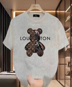 Alternative view of Classic Fashion Printed T-shirt Men's Cotton Breathable Short Sleeved Summer Basic Style Tracksuit Top Male Harajuku Streetwear