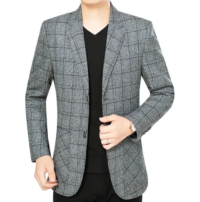 Middle men's suit jacket single piece casual