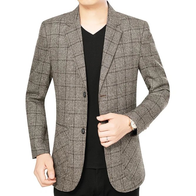 Middle men's suit jacket single piece casual