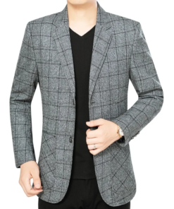 Middle men's suit jacket single piece casual