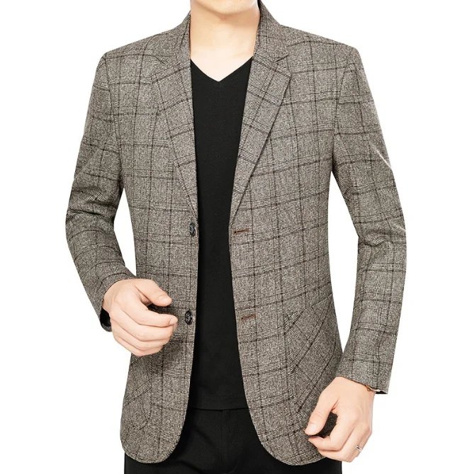 Middle men's suit jacket single piece casual