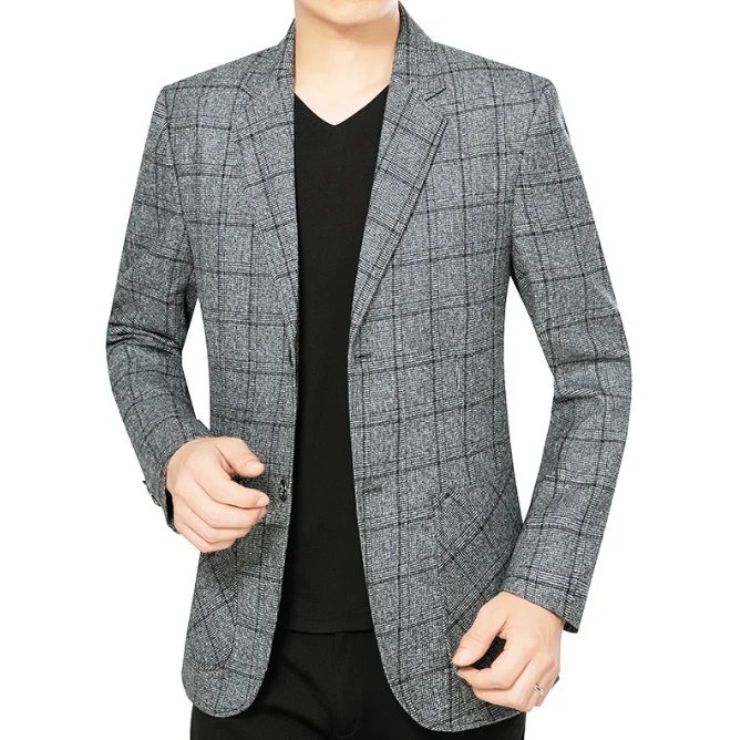 Middle men's suit jacket single piece casual