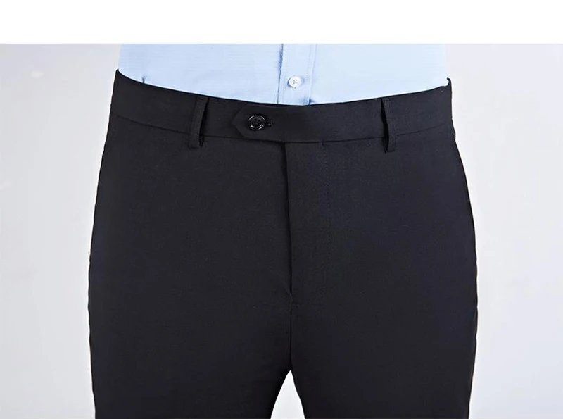 High Quality Suit Pants Mens Fashion Pure Color Business Slim Fit Dress Pant Office Trousers 2020 Men Streetwear Plus Size 6XL