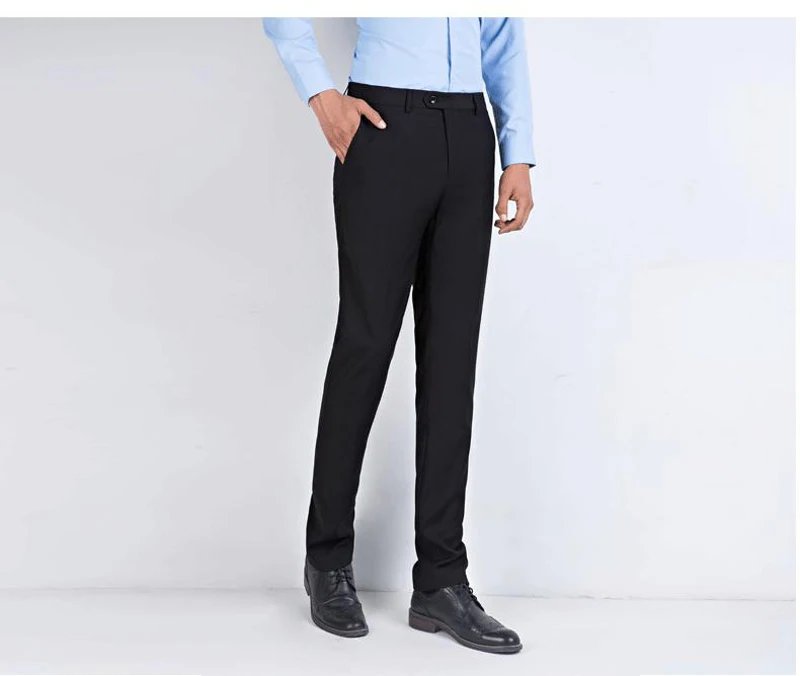High Quality Suit Pants Mens Fashion Pure Color Business Slim Fit Dress Pant Office Trousers 2020 Men Streetwear Plus Size 6XL