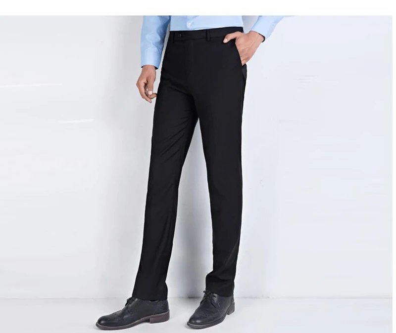 High Quality Suit Pants Mens Fashion Pure Color Business Slim Fit Dress Pant Office Trousers 2020 Men Streetwear Plus Size 6XL