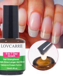 LOVCARRIE Nail Growth 5 to 7 Day Strong Nail Strengthener Calcium Protein Formula Strong Nails Hardener Protect Soft Thin Nails