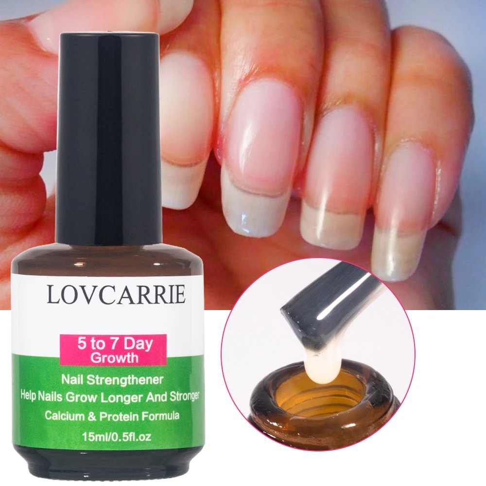 LOVCARRIE Nail Growth 5 to 7 Day Strong Nail Strengthener Calcium Protein Formula Strong Nails Hardener Protect Soft Thin Nails LOVCARRIE Nail Growth 5 to 7 Day Strong Nail Strengthener Calcium Protein Formula Strong Nails Hardener Protect Soft Thin Nails