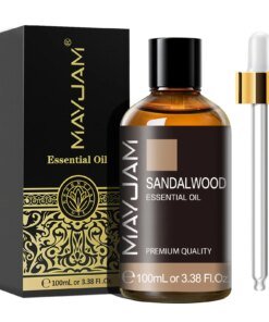 Alternative view of MAYJAM 1PCS 100ML Essential Oil with Dropper Sandalwood Lavender Eucalyptus Vanilla Aroma Oil For Humidifier Scent Candle Burner