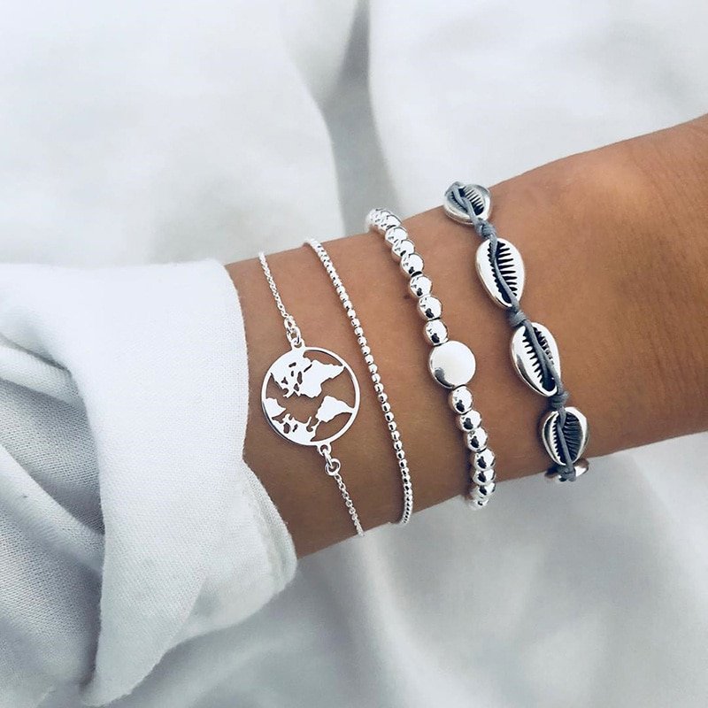 Women's Bohemian Style Bracelets Set
