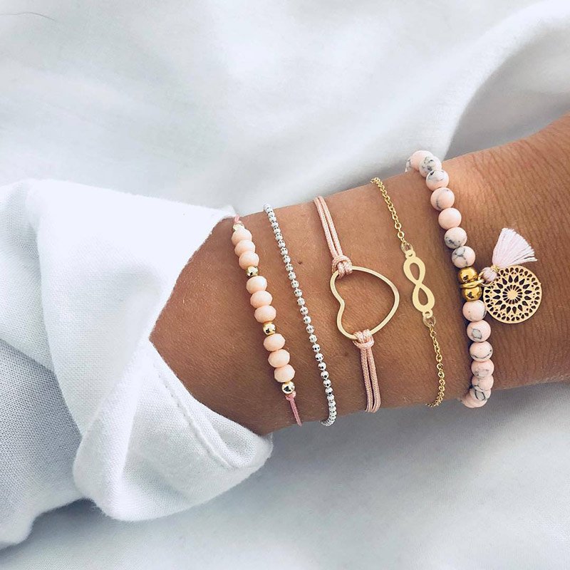 Women's Bohemian Style Bracelets Set
