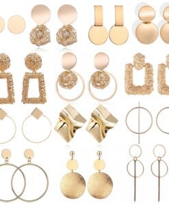 Women's Large Geometric Earrings