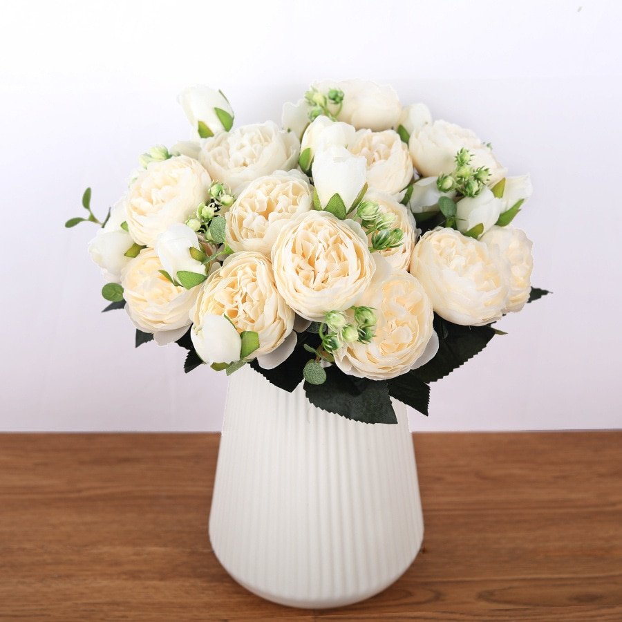 Silk Artificial Peony Flowers Set Silk Artificial Peony Flowers Set