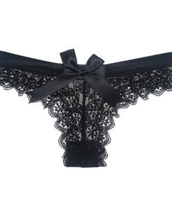 Women's Solid Laced Thong